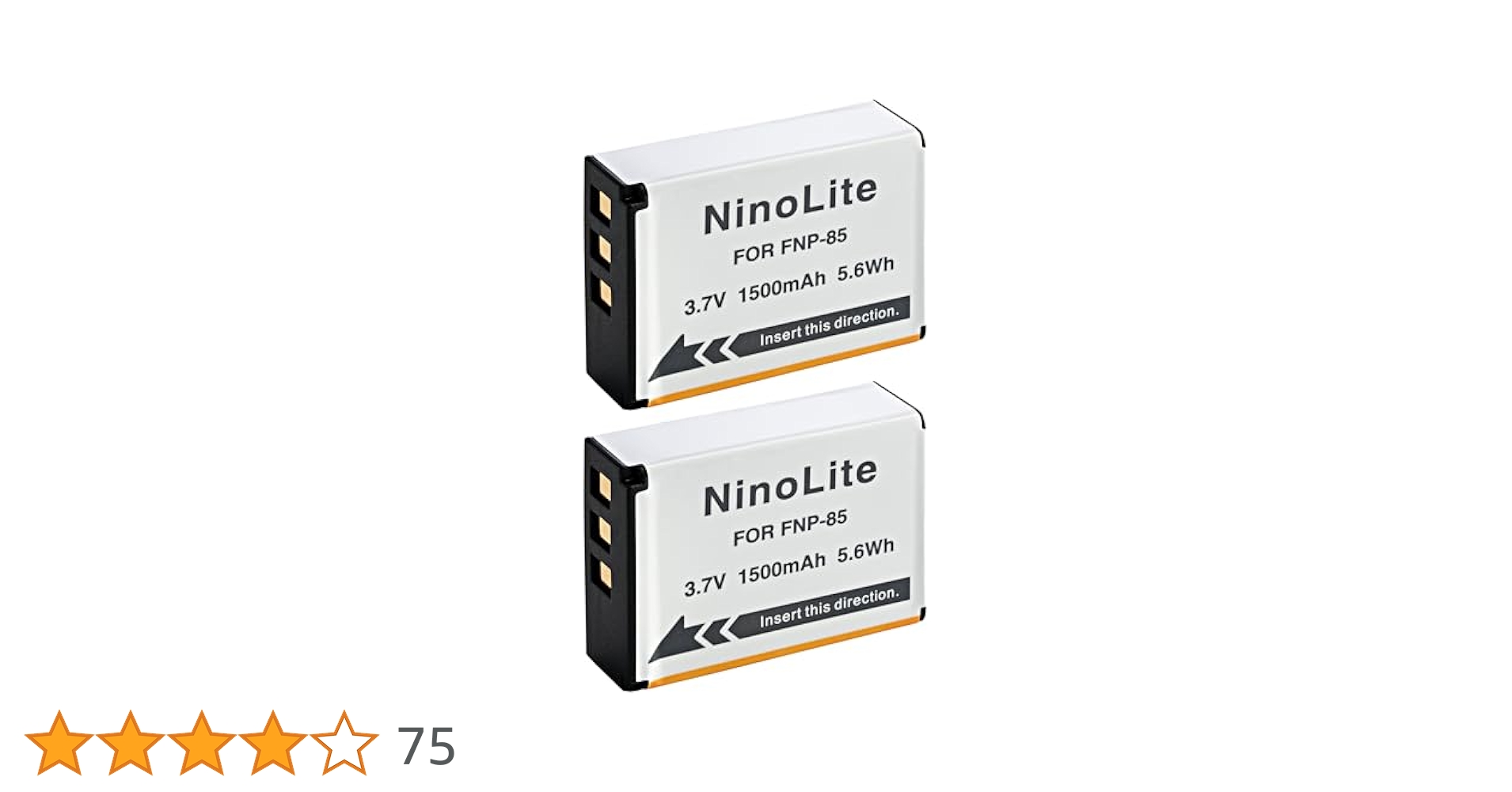 Amazon | NinoLite NP-85 互換 バッテリー 2個セット Fuji フジ